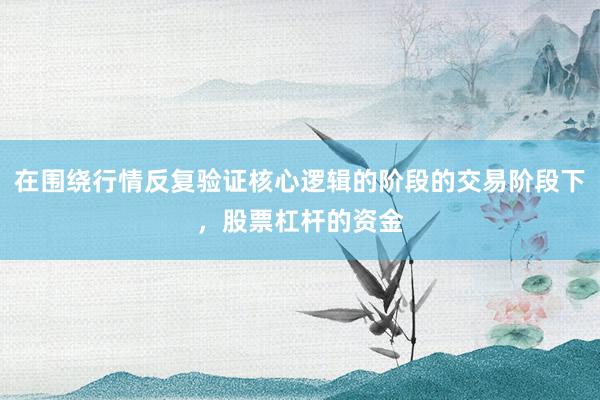 在围绕行情反复验证核心逻辑的阶段的交易阶段下，股票杠杆的资金