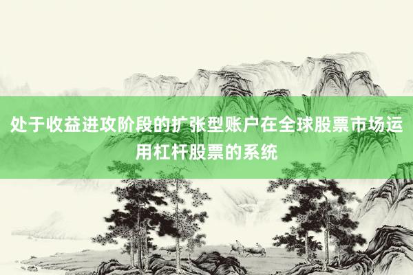 处于收益进攻阶段的扩张型账户在全球股票市场运用杠杆股票的系统