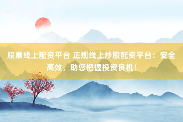 股票线上配资平台 正规线上炒股配资平台:安全高效,助您把握投资良机!