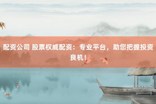 配资公司 股票权威配资：专业平台，助您把握投资良机！